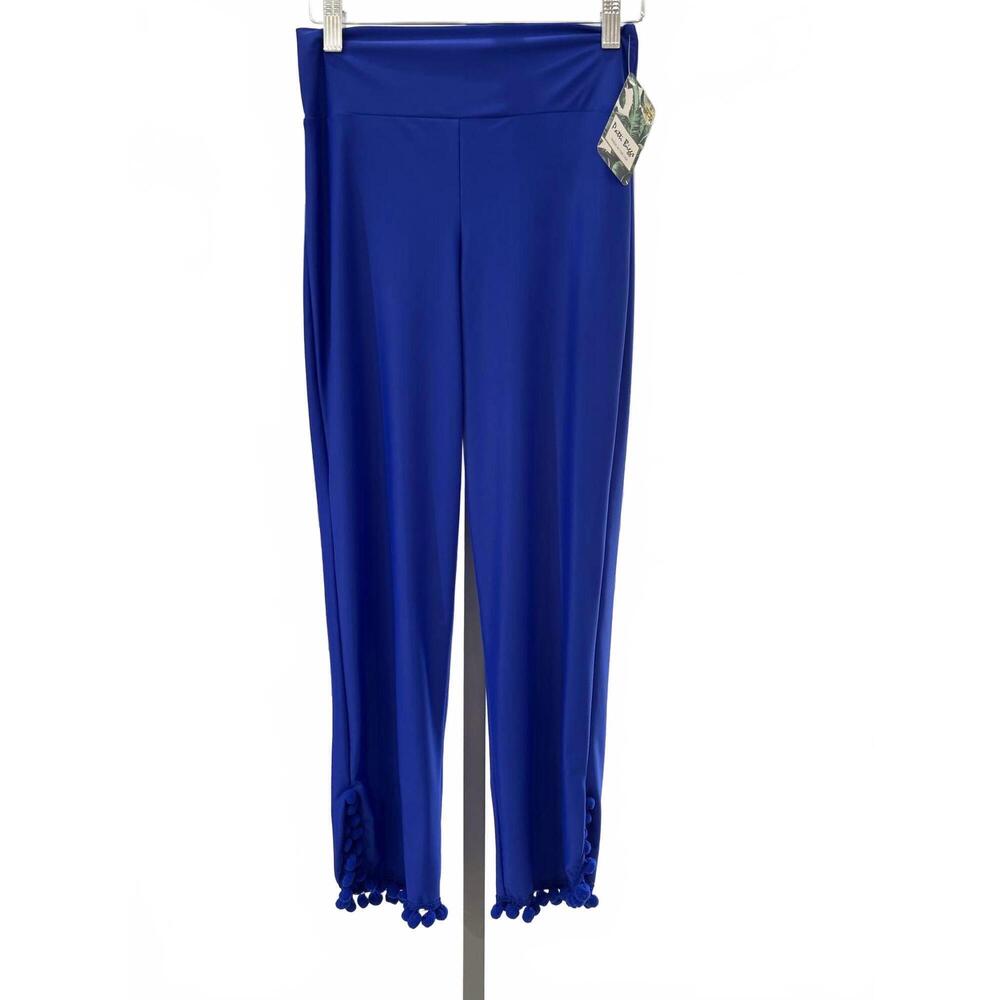 NEW PATTI BIGGS women's pedal pusher pant in cobalt blue